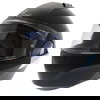 Shark Evo-one Matt Black Flip Front Motorcycle Helmet Front Left                                                                                                                                                                                               