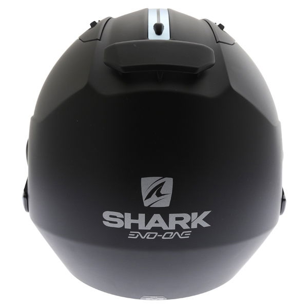Shark Evo-one Matt Black Flip Front Motorcycle Helmet Back                                                                                                                                                                                                     