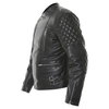 Frank Thomas B5 Black Leather Motorcycle Jacket Side                                                                                                                                                                                                           