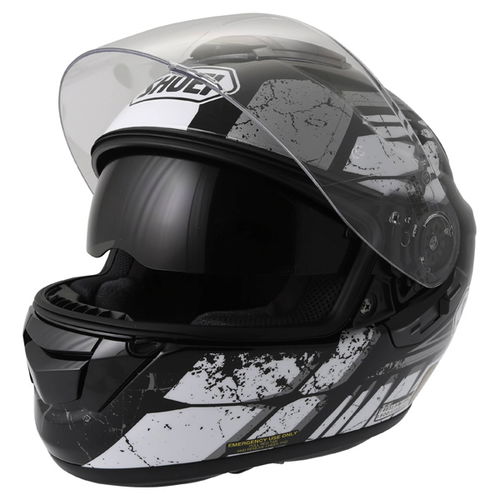 Shoei GT-Air Patina TC-5 Full Face Motorcycle Helmet Open with sun visor                                                                                                                                                                                       