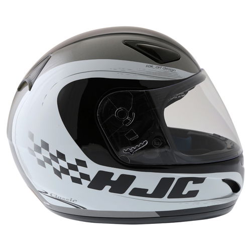 HJC CS-14 Checker Black Helmet Right Side                                                                                                                                                                                                                      