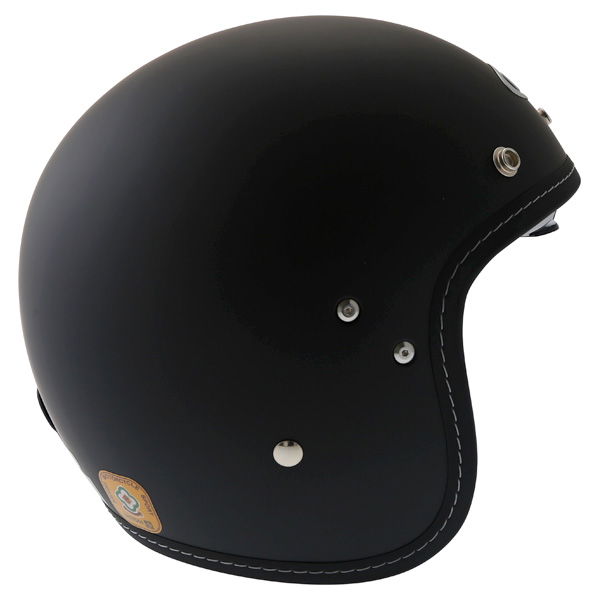HJC FG-70S Matt Black Open Face Motorcycle Helmet Front                                                                                                                                                                                                        