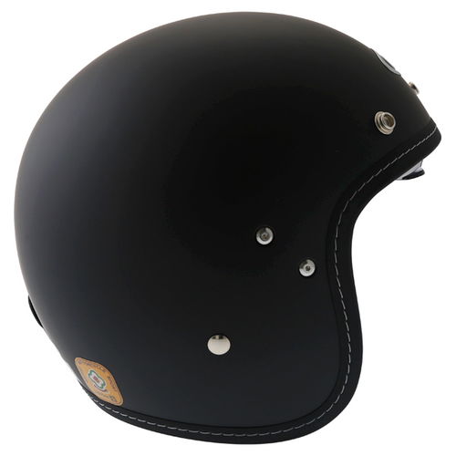 HJC FG-70S Matt Black Open Face Motorcycle Helmet Front                                                                                                                                                                                                        
