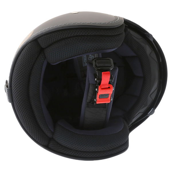 HJC FG-70S Matt Black Open Face Motorcycle Helmet Back                                                                                                                                                                                                         