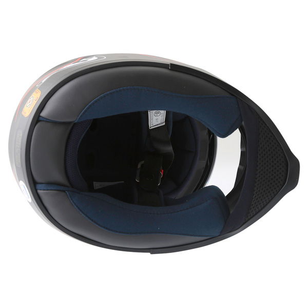 HJC IS-17 Lank Black Red Full Face Motorcycle Helmet Inside                                                                                                                                                                                                    