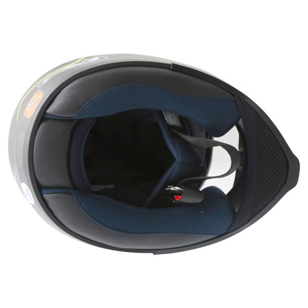 HJC IS-17 Lank Black Yellow Full Face Motorcycle Helmet Inside                                                                                                                                                                                                 