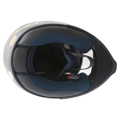 HJC IS-17 Lank Black Yellow Full Face Motorcycle Helmet Inside                                                                                                                                                                                                 