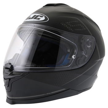 HJC IS-17 Lank Black Full Face Motorcycle Helmet Front Left                                                                                                                                                                                                    