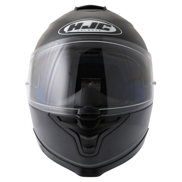 HJC IS-17 Lank Black Full Face Motorcycle Helmet Front                                                                                                                                                                                                         