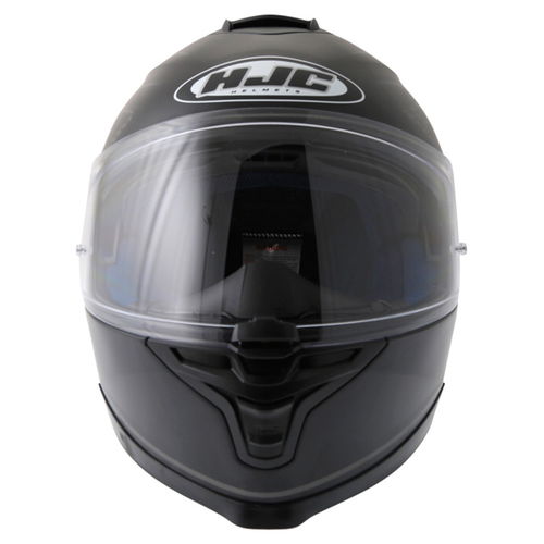 HJC IS-17 Lank Black Full Face Motorcycle Helmet Front                                                                                                                                                                                                         