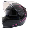 HJC IS-17 Lank Black Pink Ladies Full Face Motorcycle Helmet Open With Sun Visor                                                                                                                                                                               