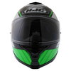 HJC IS-17 Tridents Green White Black Full Face Motorcycle Helmet Front                                                                                                                                                                                         