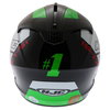 HJC IS-17 Tridents Green White Black Full Face Motorcycle Helmet Back                                                                                                                                                                                          