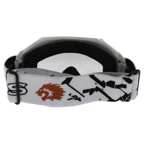BKS Kids White Motocross Goggles Back                                                                                                                                                                                                                          