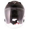 Scorpion Exo 220 Black Open Face Motorcycle Helmet Front                                                                                                                                                                                                       