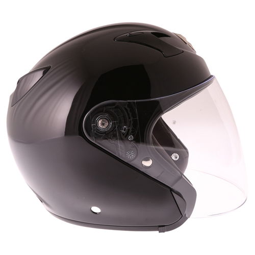 Scorpion Exo 220 Black Open Face Motorcycle Helmet Right Side                                                                                                                                                                                                  