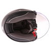 Scorpion Exo 220 Black Open Face Motorcycle Helmet Inside                                                                                                                                                                                                      