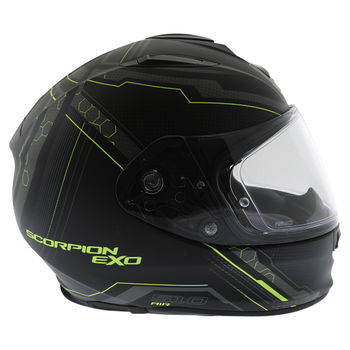 Scorpion Exo 510 Sync Black Yellow Full Face Motorcycle Helmet Right Side                                                                                                                                                                                      