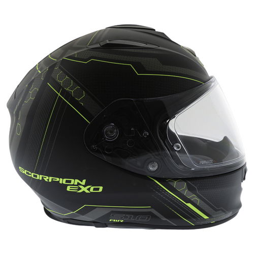 Scorpion Exo 510 Sync Black Yellow Full Face Motorcycle Helmet Right Side                                                                                                                                                                                      