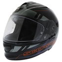 Exo 510 Stage Helmet Black Silver Red