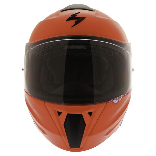 Scorpion Exo 920 Neon Red Flip Front Motorcycle Helmet Front                                                                                                                                                                                                   