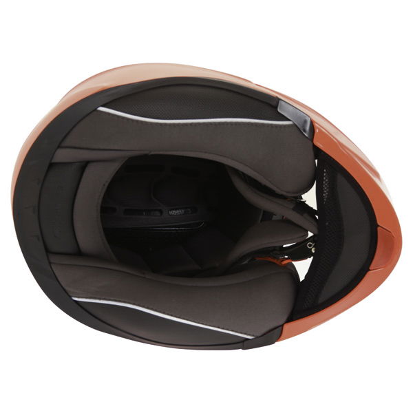 Scorpion Exo 920 Neon Red Flip Front Motorcycle Helmet Inside                                                                                                                                                                                                  