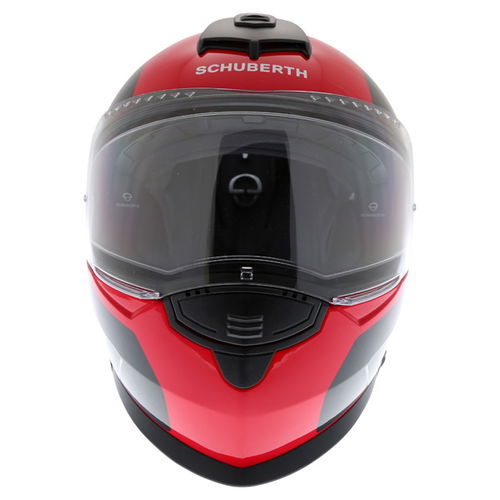 Schuberth S2 Sport Drag Red Full Face Motorcycle Helmet Front                                                                                                                                                                                                  