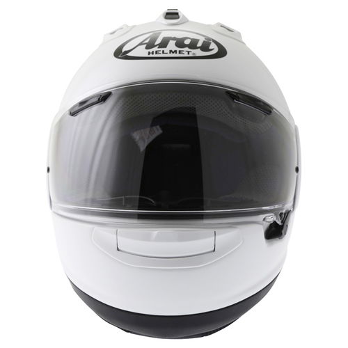 Arai RX-7V Diamond White Full Face Motorcycle Helmet Front                                                                                                                                                                                                     