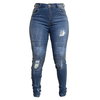 Red Route Sophia Kevlar Ladies Blue Denim Motorcycle Jeans Front                                                                                                                                                                                               