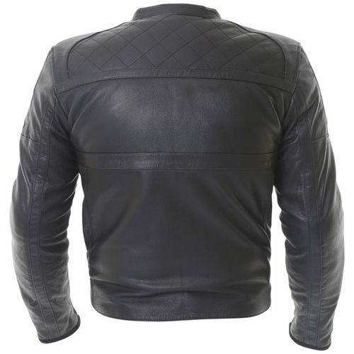 RST Classic TT Retro 1161 Black Leather Motorcycle Jacket Back                                                                                                                                                                                                 