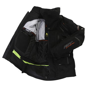 RST Pro Series Paragon V 1416 Mens Black Textile Motorcycle Jacket Inside                                                                                                                                                                                      