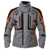 RST Pro Series Paragon V 1416 Mens Silver Fluo Red Textile Motorcycle Jacket Front                                                                                                                                                                             