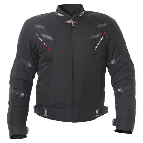 RST Pro Series Ventilator 1702 Mens Black Textile Motorcycle Jacket Front                                                                                                                                                                                      