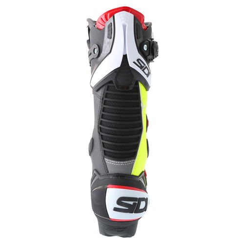 Sidi Mag 1 Black Yellow Motorcycle Boots Heel                                                                                                                                                                                                                  