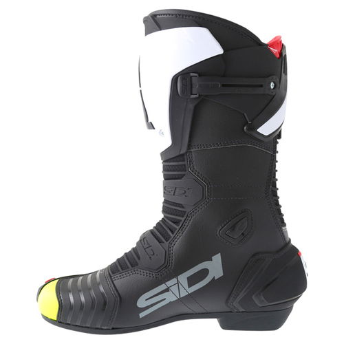 Sidi Mag 1 Black Yellow Motorcycle Boots Inside leg                                                                                                                                                                                                            