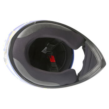 AGV K3 SV Valentinoi Rossi 5 Continents Full Face Motorcycle Helmet Inside                                                                                                                                                                                     