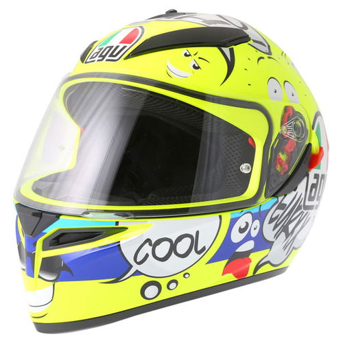 AGV K3 SV Groovy Full Face Motorcycle Helmet Front Left                                                                                                                                                                                                        