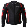 Frank Thomas Dynamic Black Red Leather Motorcycle Jacket Front                                                                                                                                                                                                 