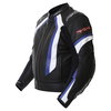 RST R-14 1088 Black Blue Leather Motorcycle Jacket Side                                                                                                                                                                                                        