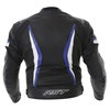 RST R-14 1088 Black Blue Leather Motorcycle Jacket Back                                                                                                                                                                                                        
