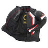 RST R-14 1088 Black Red White Leather Motorcycle Jacket Inside                                                                                                                                                                                                 