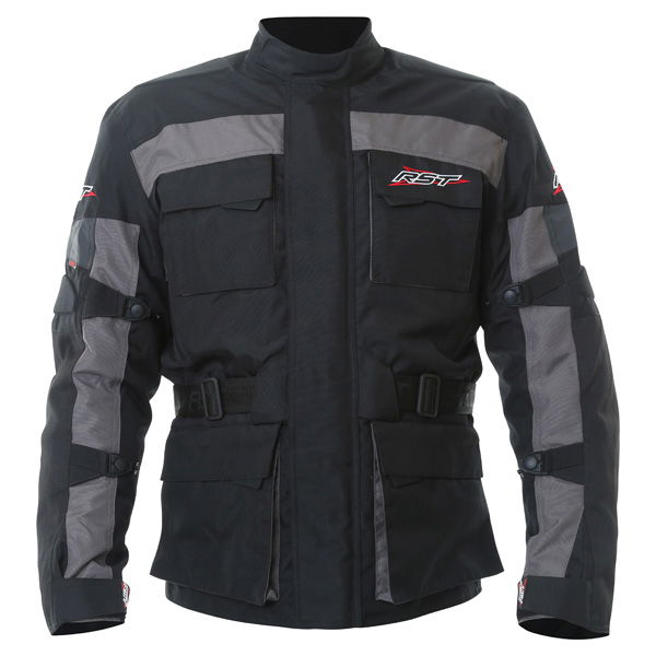 RST Alpha III 1084 Mens Black Textile Motorcycle Jacket Front                                                                                                                                                                                                  