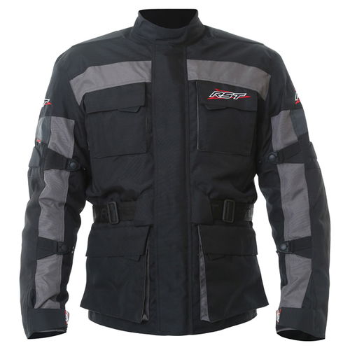 RST Alpha III 1084 Mens Black Textile Motorcycle Jacket Front                                                                                                                                                                                                  
