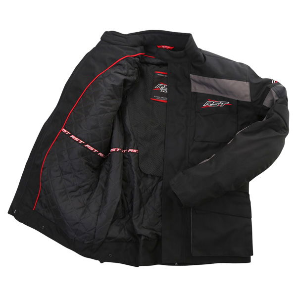 RST Alpha III 1084 Mens Black Textile Motorcycle Jacket Inside                                                                                                                                                                                                 