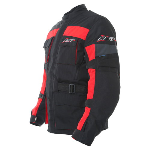 RST Alpha III 1084 Mens Black Red Textile Motorcycle Jacket Side                                                                                                                                                                                               