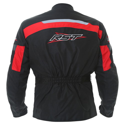 RST Alpha III 1084 Mens Black Red Textile Motorcycle Jacket Back                                                                                                                                                                                               