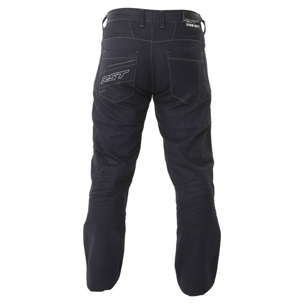 RST Aramid 2160 Wax Mens Blue Denim Motorcycle Jeans Rear                                                                                                                                                                                                      