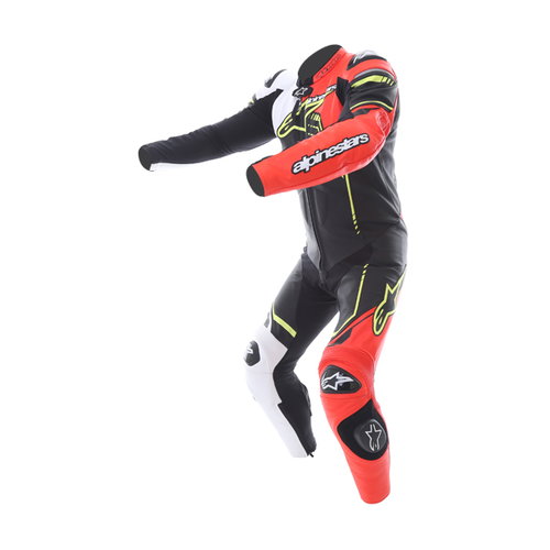 Alpinestars GP Plus 1pc 2016 Mens Black White Red Fluo Yellow Leather Motorcycle Suit Racing crouch                                                                                                                                                            