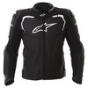 Alpinestars Gp Pro Black Leather Motorcycle Jacket Front                                                                                                                                                                                                       
