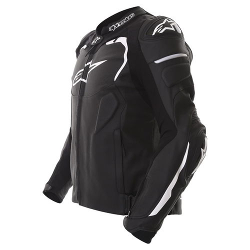 Alpinestars Gp Pro Black Leather Motorcycle Jacket Side                                                                                                                                                                                                        